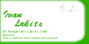 ivan lakits business card